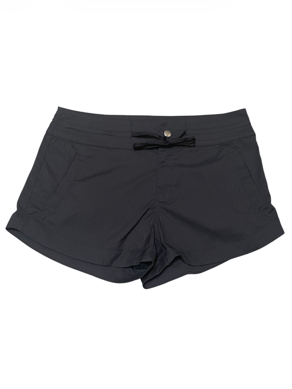 Women's CRZ YOGA Micro Mini Shorts Black Drawstring Size 4/6